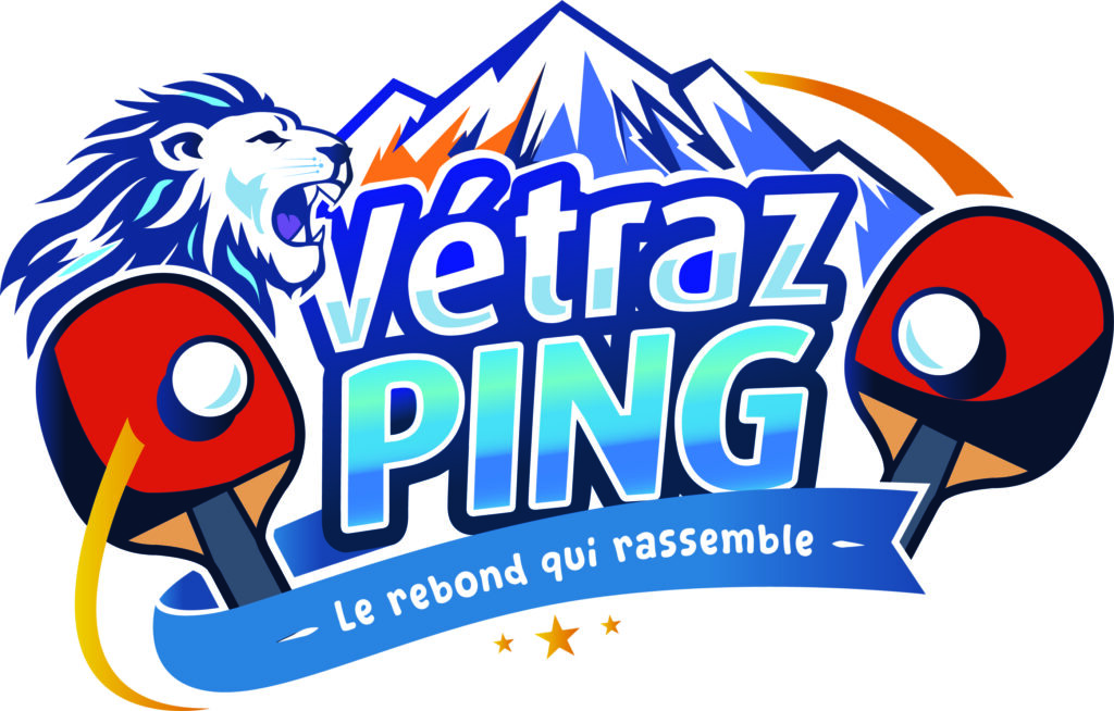 Logo Vétraz ping couleurs